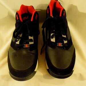 Fubu Mens High Top Sneakers Red Black US Size 12 Basketball Shoes Vintage